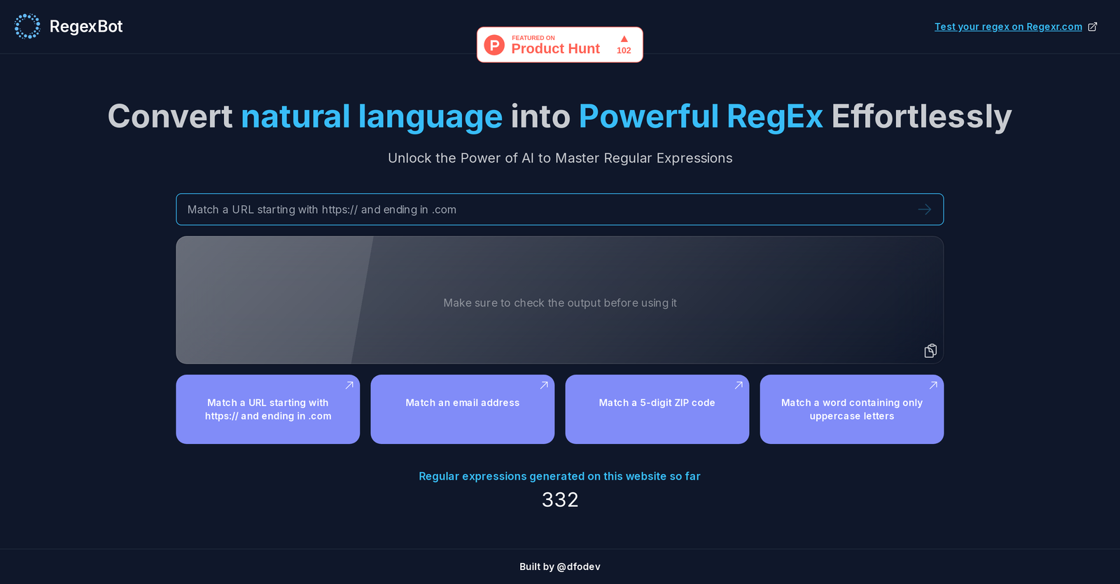 RegexBot ve Regex İçin Diğer 2 Yapay Zeka Alternatifi